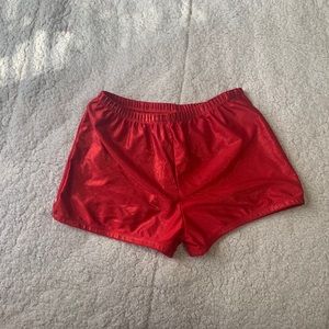 Chase red glittery cheer spanks